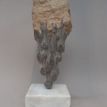 Sculptuur getiteld "Canicule 2022" door Jean-Pierre Thaurenne, Origineel Kunstwerk, Steen