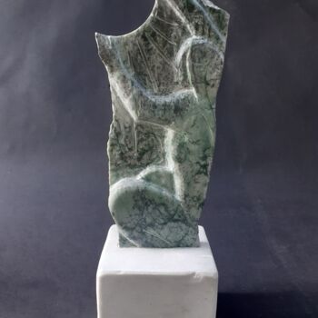 Rzeźba zatytułowany „Nu au solei” autorstwa Jean-Pierre Thaurenne, Oryginalna praca, Kamień