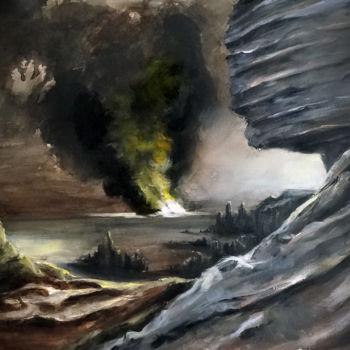 Pittura intitolato "The furnace" da Pascal Fessler, Opera d'arte originale, Acrilico