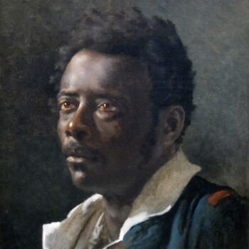 Pintura titulada "Étude de portrait p…" por Théodore Géricault, Obra de arte original, Oleo