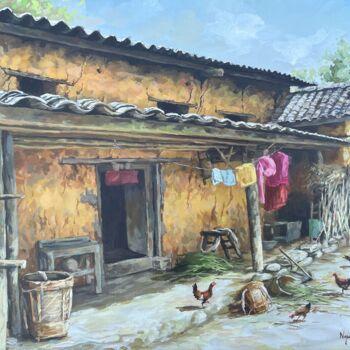 Schilderij getiteld "Nắng vùng cao ("Sun…" door Thi Dung Nguyen, Origineel Kunstwerk, Acryl
