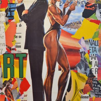 Collages getiteld "James Bond" door Thierry Spada, Origineel Kunstwerk