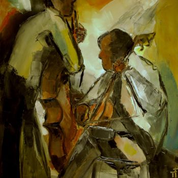 Painting titled "17-51-Saint-James-i…" by Thierry Faure, Original Artwork, Oil