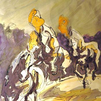 Painting titled "étude gouachée-13-0…" by Thierry Faure, Original Artwork, Oil