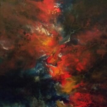 Peinture intitulée "Enfer et damnation" par Thierry Plat, Œuvre d'art originale, Acrylique