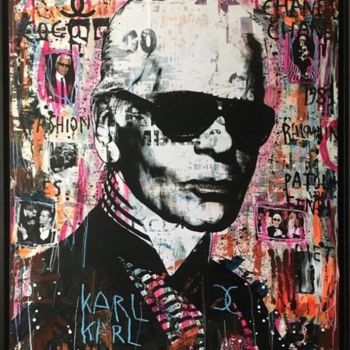 Painting titled "KING KARL.jpg" by Thierry Rasine, Original Artwork, Collages