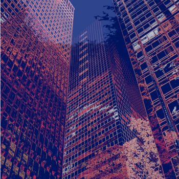 Photography titled "New York Pop N°2" by Thomas Lemaire (T.L.Photography), Original Artwork, Digital Photography Mounted on…