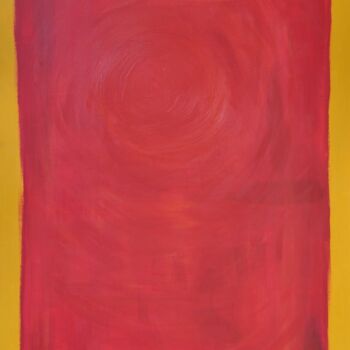 Schilderij getiteld "Red Sun" door Thomas W. Nordmeier, Origineel Kunstwerk, Acryl