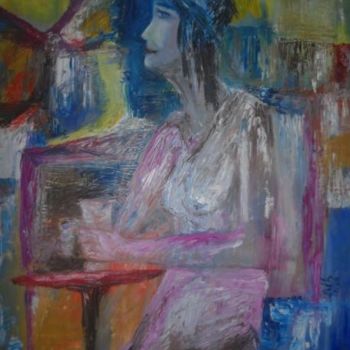 Painting titled "une_parisienne_r.jpg" by Amar Aib, Original Artwork