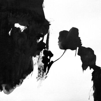 Pintura titulada "Sans titre -Encre 1…" por Thu Huong Nguyen Dufourmantelle, Obra de arte original, Tinta