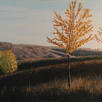 Peinture intitulée "Осень" par Timofei Gorea, Œuvre d'art originale