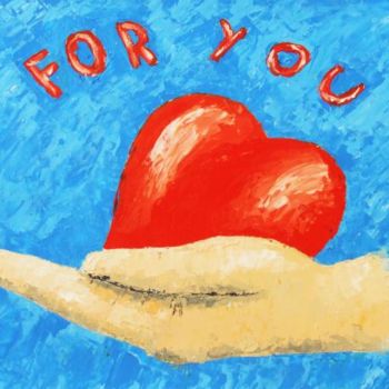 Картина под названием "FOR  YOU" - Timofei Gorea, Подлинное произведение искусства