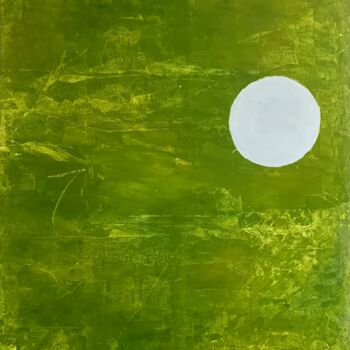 绘画 标题为“Green textured oil…” 由Tina Shenk, 原创艺术品, 油