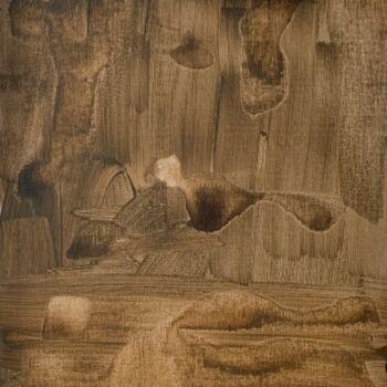 Картина под названием "Small abstract fram…" - Tina Shenk, Подлинное произведение искусства, Акрил Установлен на Деревянная…