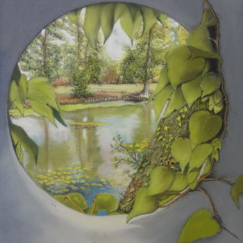 "Au moulin de l'Isle…" başlıklı Tablo Tino Cintas tarafından, Orijinal sanat, Pastel