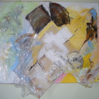 Peinture intitulée "Composition - envol" par Thierry Noiret, Œuvre d'art originale, Huile