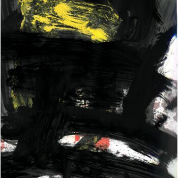 Pintura intitulada "FOOL IN BLACK 1" por Tomasz Czermiński, Obras de arte originais, Pigmentos