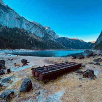 Photography titled "Forgotten raft" by Tomaž Vrabelj, Original Artwork, Digital Photography