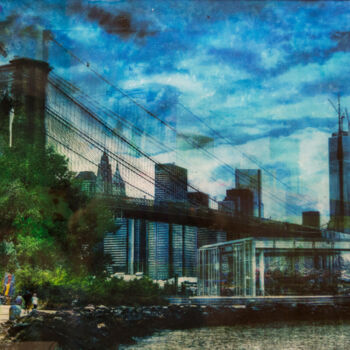 Peinture intitulée "" New York, Brookly…" par Tomoya Nakano, Œuvre d'art originale, Photographie numérique Monté sur Panneau…