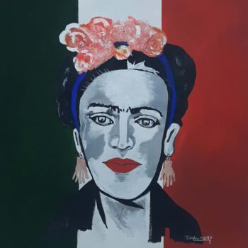 Картина под названием "Uma nação Frida" - Ton Coutinho, Подлинное произведение искусства, Акрил