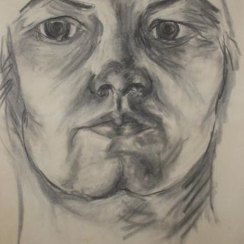 「Face #1」というタイトルの描画 Toni Medfordによって, オリジナルのアートワーク