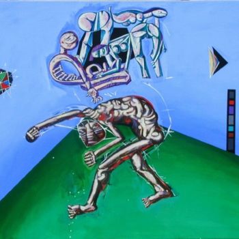 Pintura intitulada "fucked dreams" por Toni Milaqi, Obras de arte originais