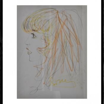 Drawing titled "Meraviglia" by Tonino Gottarelli, Original Artwork, Conté