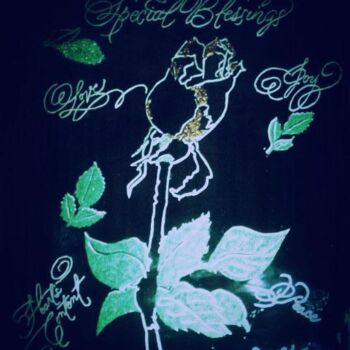 Картина под названием "Special Blessings" - Tonjua Lyles, Подлинное произведение искусства