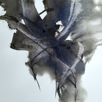Pintura intitulada "Отчаяние." por Tori Min, Obras de arte originais, Aquarela