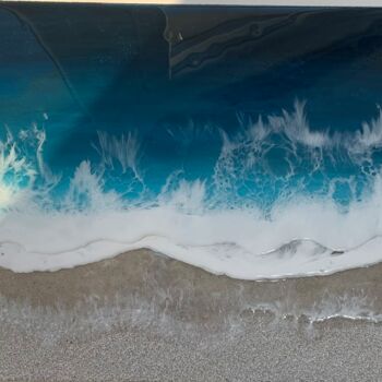 Pintura titulada "Playa suave" por Tota. Maribel Gm, Obra de arte original, Acrílico