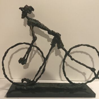 Sculptuur getiteld "Messenger" door Erno Toth, Origineel Kunstwerk, Bronzen