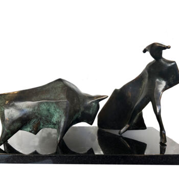 Escultura intitulada "Corrida" por Kristof Toth, Obras de arte originais, Bronze