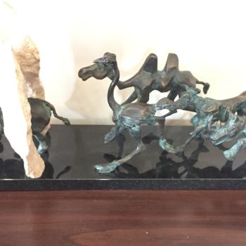 Sculpture titled "Road to freedom" by Kristof Toth, Original Artwork, Bronze