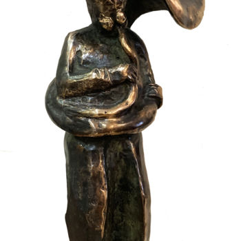 Sculpture titled "Helicon play" by Kristof Toth, Original Artwork, Bronze