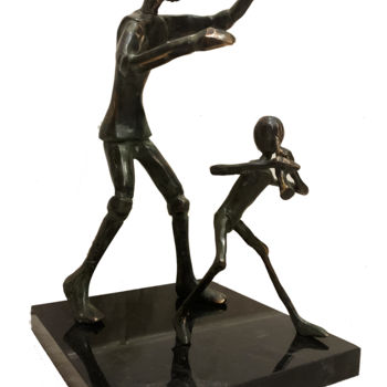 Sculpture titled "Marionette" by Kristof Toth, Original Artwork, Bronze