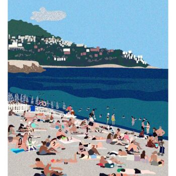 数字艺术 标题为“Nice Côte d'Azur” 由Travulka, 原创艺术品, 2D数字工作