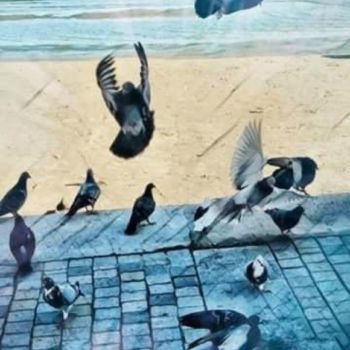 Photographie intitulée "Free Birds" par Manos Kastanakis, Œuvre d'art originale