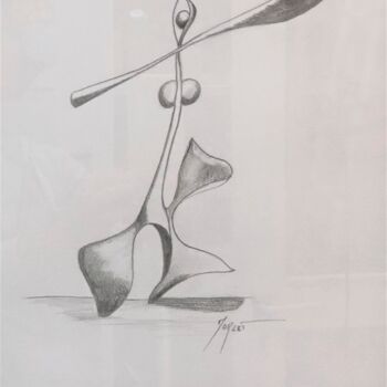 Dibujo titulada "La jongleuse" por Tristan Morlet, Obra de arte original, Lápiz