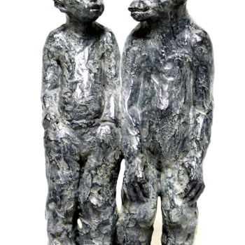 Sculpture titled "Complicité, sculptu…" by Marie-Thérèse Tsalapatanis, Original Artwork, Bronze