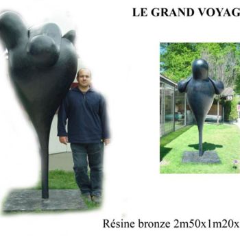 Sculptuur getiteld "LE GRAND VOYAGEUR" door Turzo, Origineel Kunstwerk