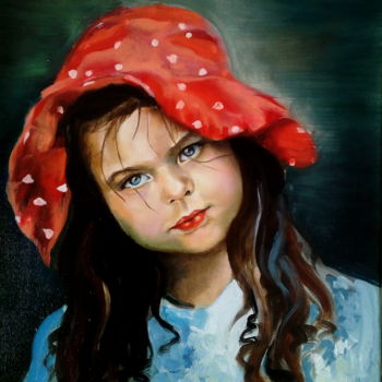「Красная шапочка」というタイトルの絵画 Евгения Смоленскаяによって, オリジナルのアートワーク, オイル