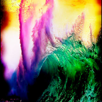 Arts numériques intitulée ""Wave Spirit"" par Tyfhaan Yk, Œuvre d'art originale, Peinture numérique