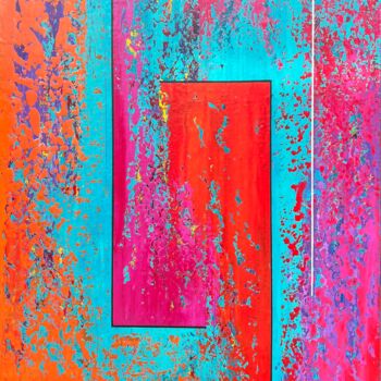 Schilderij getiteld "Field of Noise no:18" door Uday Mastenbroek, Origineel Kunstwerk, Acryl