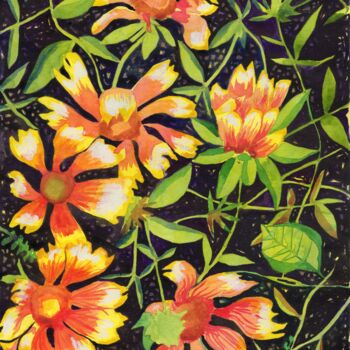 Painting titled "Spring Awakening" by Ulia Nagornaa, Original Artwork, Watercolor