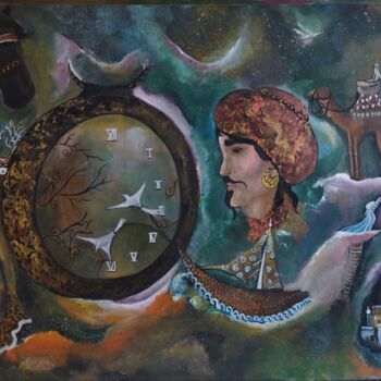 Malerei mit dem Titel "Sinbad lot 1" von Ülkü İSpirli, Original-Kunstwerk, Acryl