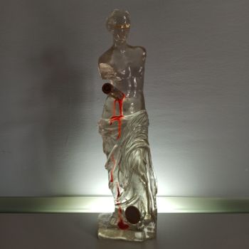 Скульптура под названием "L' arte di uccidere…" - Umberto Bottoni, Подлинное произведение искусства, Смола