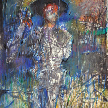 Painting titled "Gnostyk - 2000 | Gn…" by Edward Umiński, Original Artwork, Pastel