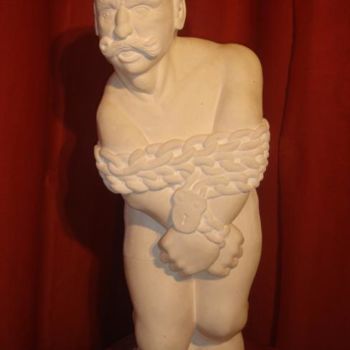 Sculpture intitulée "monsieur" par Umo, Œuvre d'art originale, Pierre
