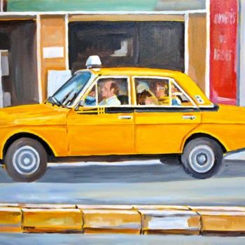 "Taxi Dolmuş" başlıklı Tablo İSmail Üner tarafından, Orijinal sanat