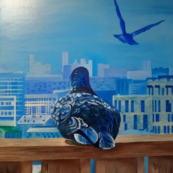 "Painting. Doves" başlıklı Tablo Наталья Ус tarafından, Orijinal sanat, Petrol